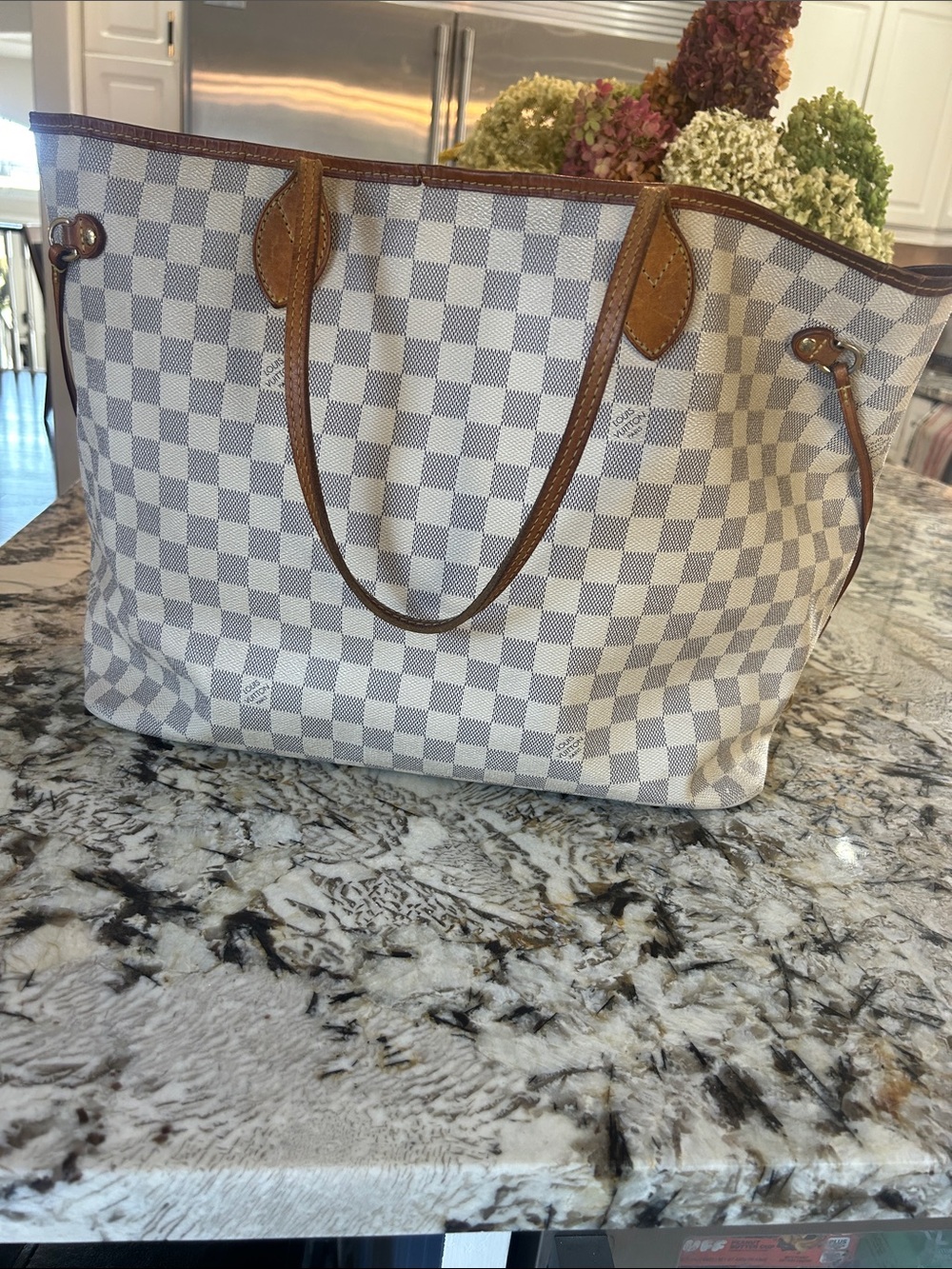Louis Vuitton Damier Azur Neverfull GM tote bag